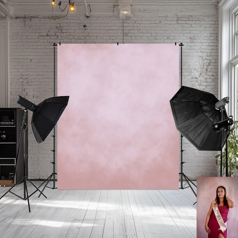 Kate 5x7ft Pink Backdrops Headshot Backdrops Pink Texture Backdrop Photography Family Newborns Party Decoration Studio Props - Image 1